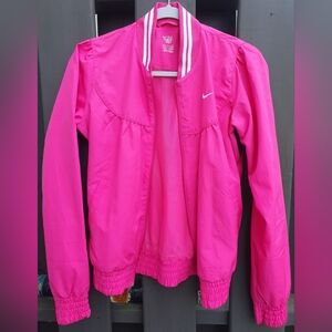 Nike Pink Swoosh Bomber Jacket Women